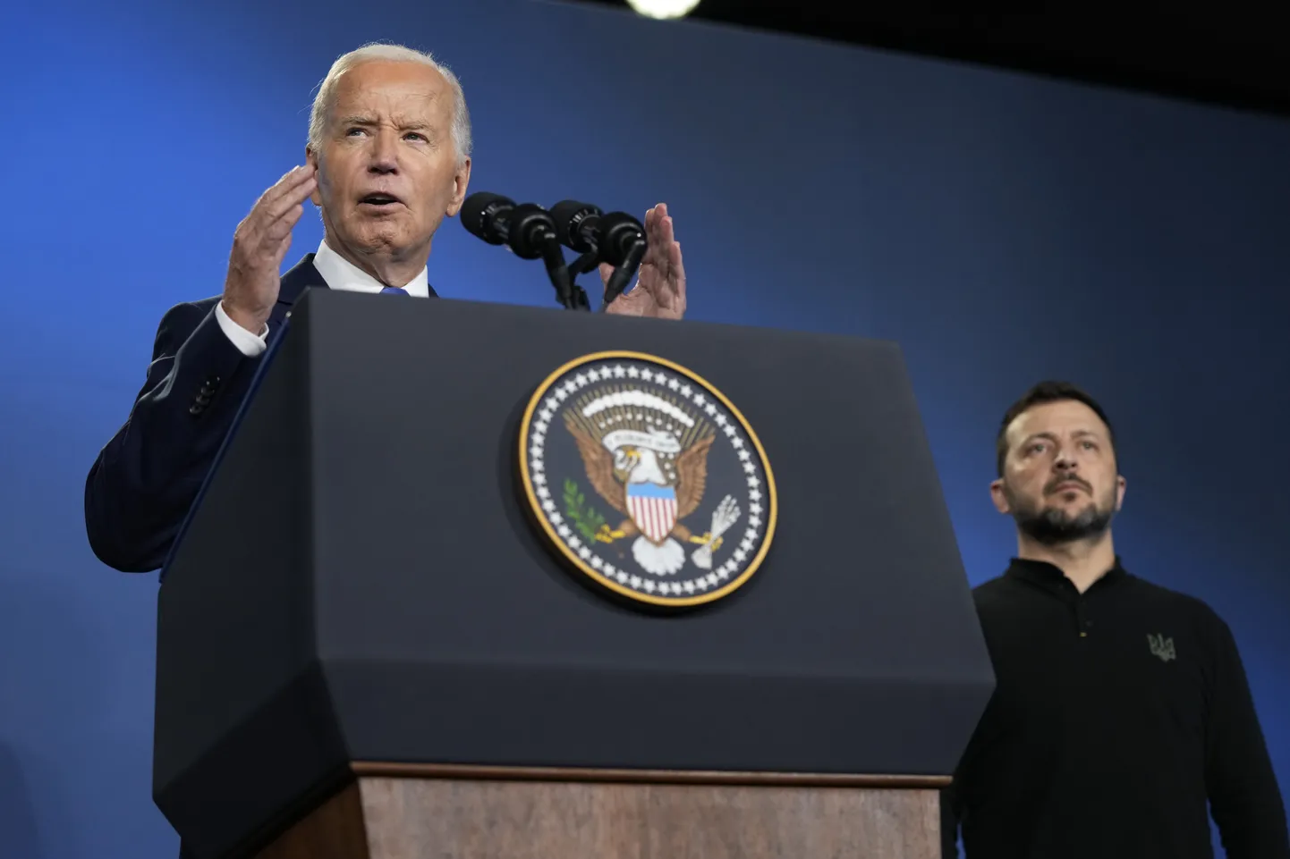 President Joe Biden ja president Volodõmõr Zelenskõi.