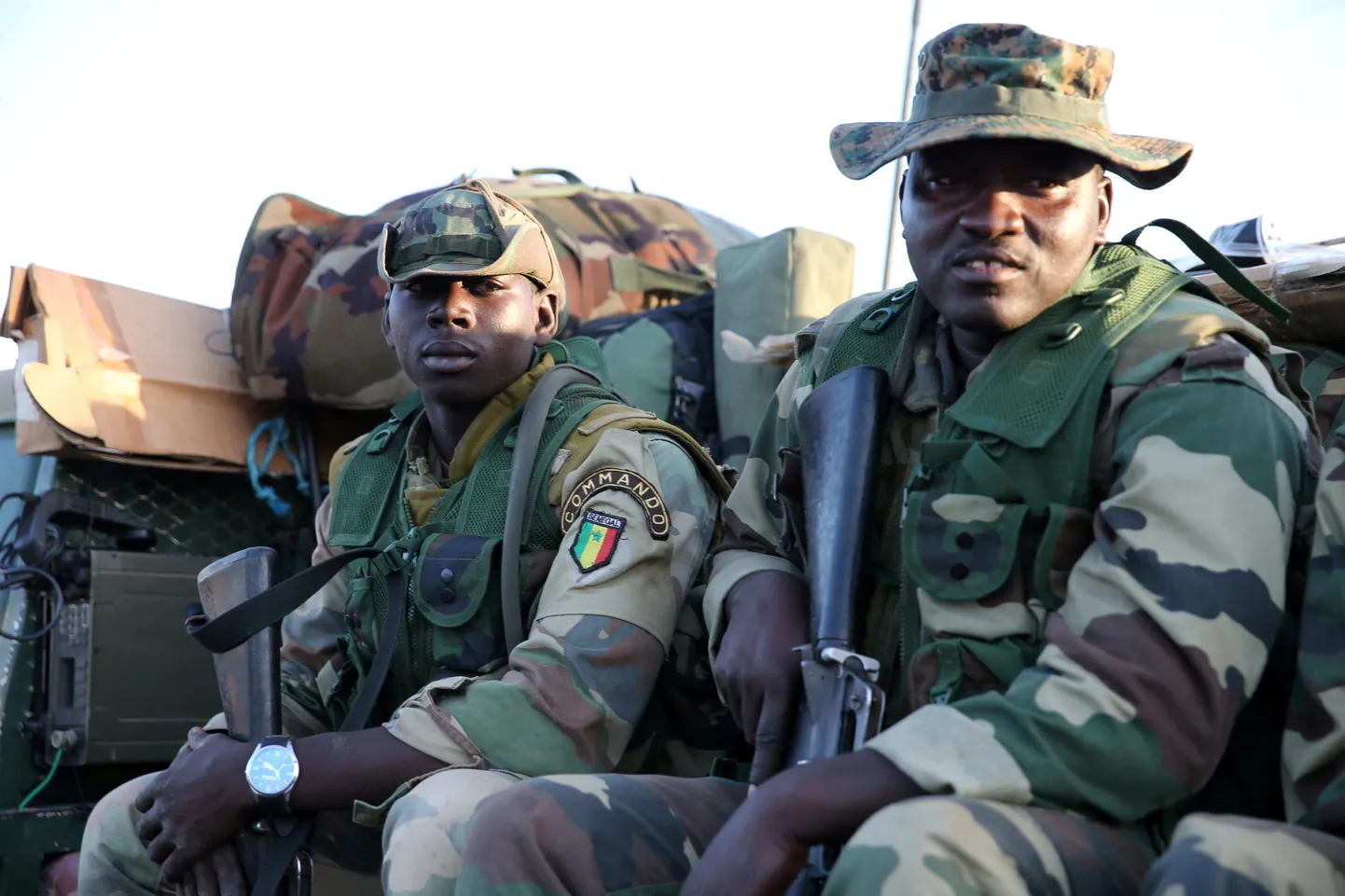 ECOWAS-i kuuluva Senegali sõjaväe liikmed Gambias 2017. aastal.
