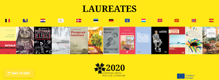 2020. aasta Euroopa kirjandusauhinna võitjad.