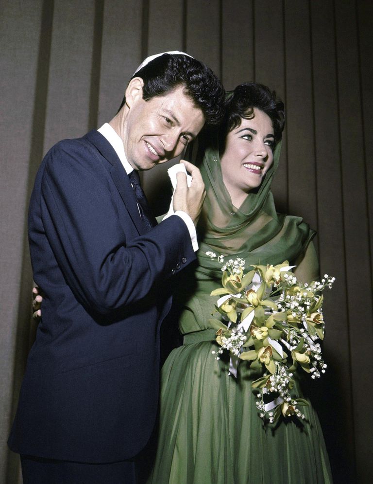 Eddie Fisher ja Elizabeth Taylor oma pulmapäeval