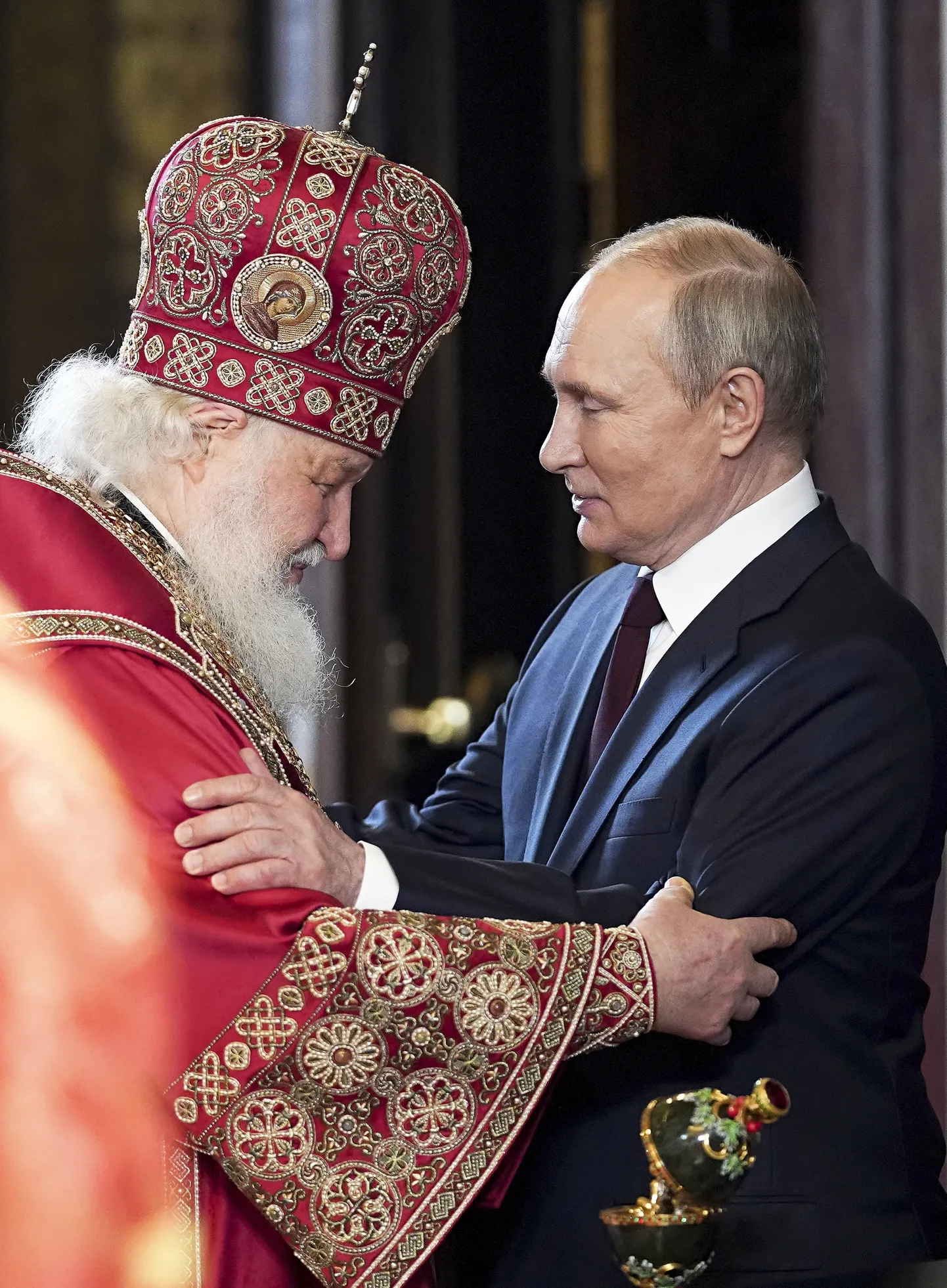 Патриарх Кирилл и Владимир Путин.