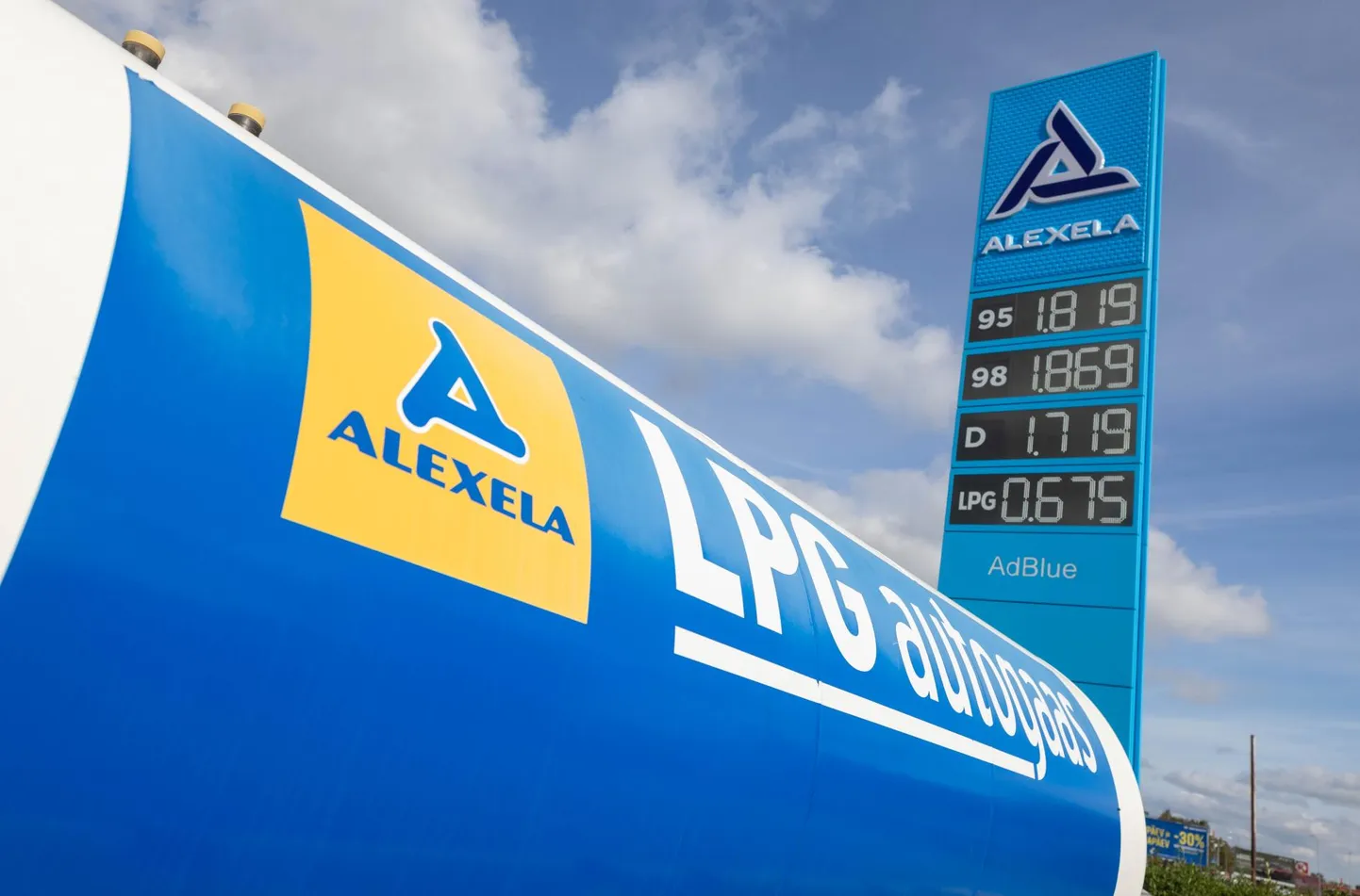 Alexela LPG autogaasi mahuti Alexela Vesse 2 automaattanklas.