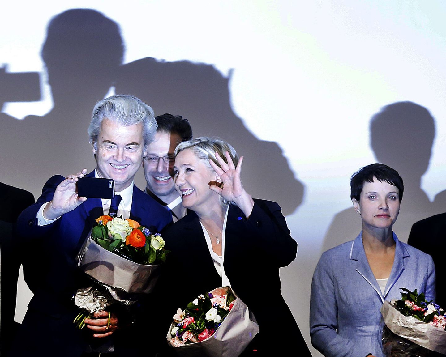 Geert Wilders, Marine Le Pen ja Frauke Petry