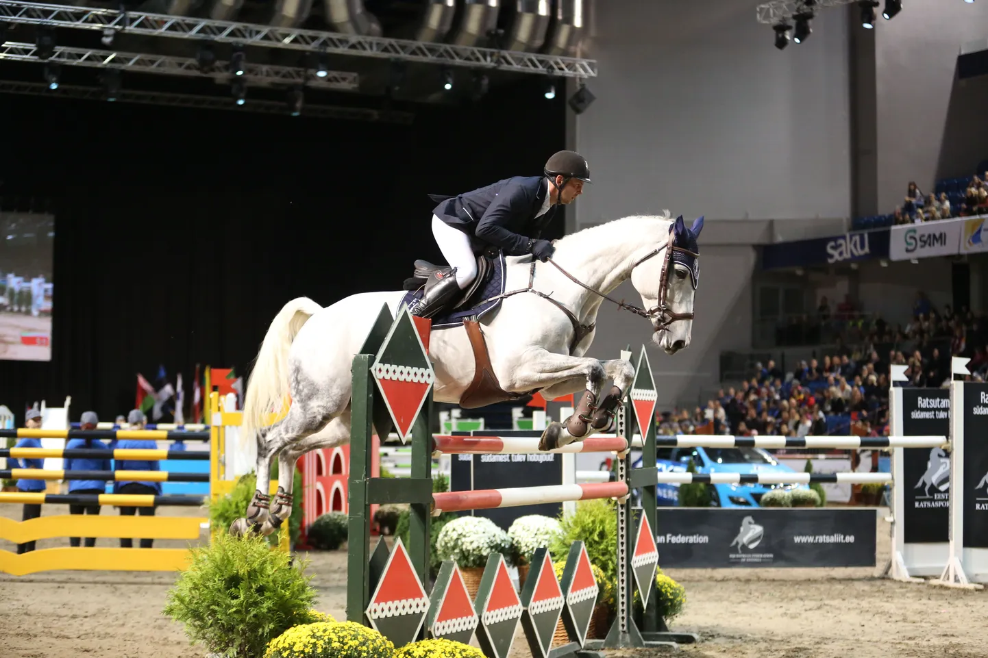 Tallinn International Horse Show MK-etapi võidu viisid Lätti Andris Varna ja Ks Coradina.