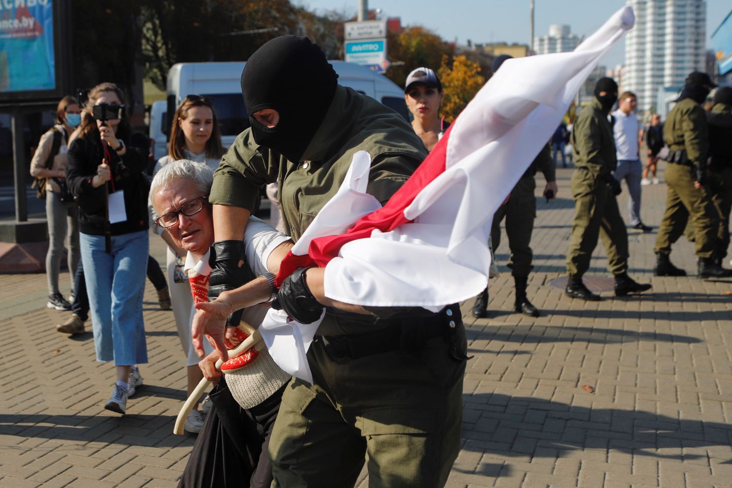 Protesti Baltkrievijā. Ilustratīvs attēls.