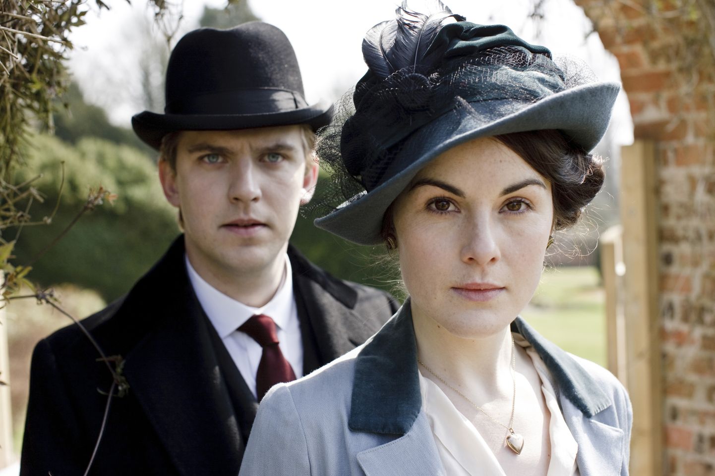 Kaader seriaalist «Downton Abbey». Pildil Dan Stevens Matthew Crawleyna ja Michelle Dockery Mary Crawleyna