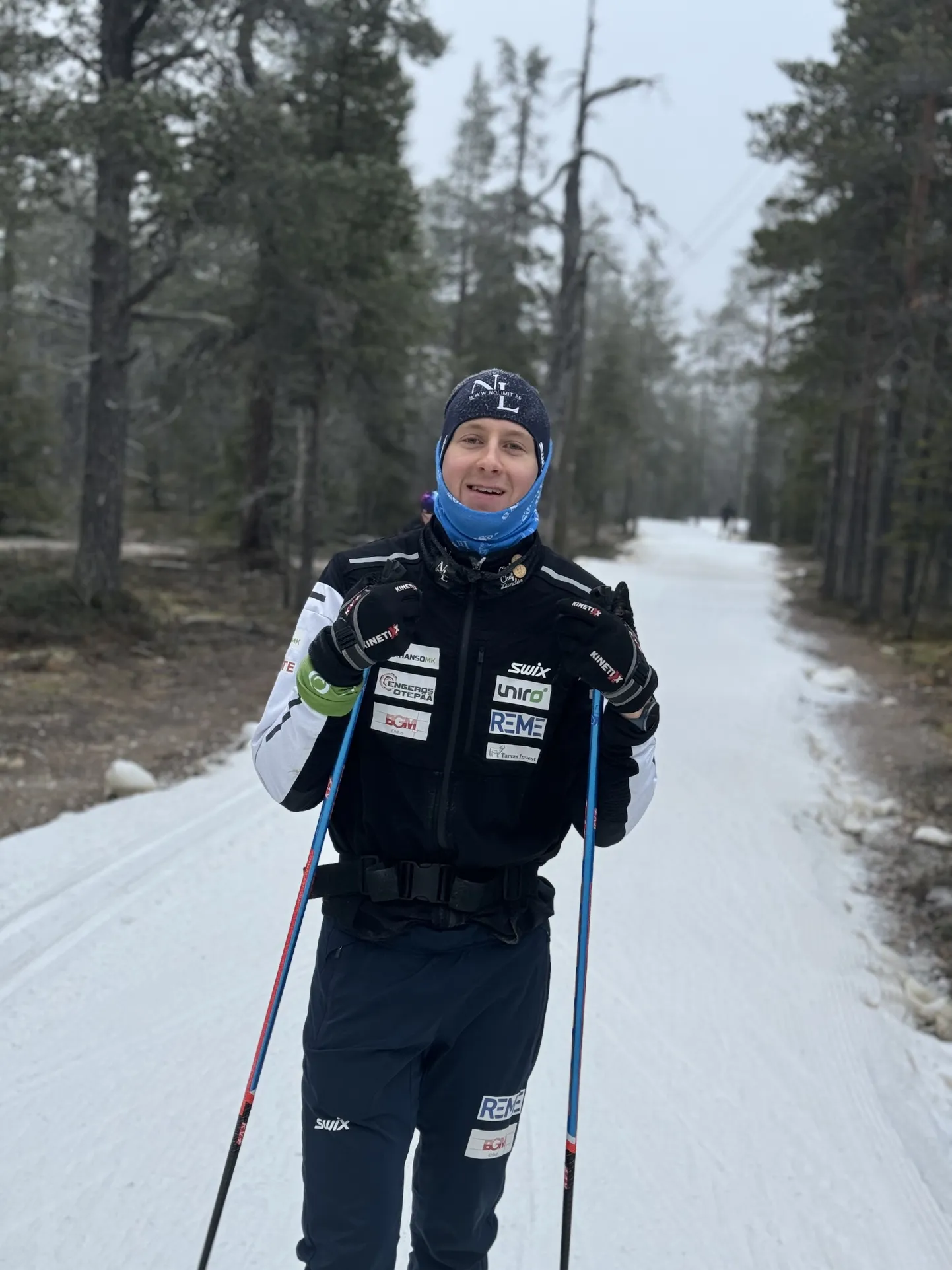 Suusataja Martin Himma.