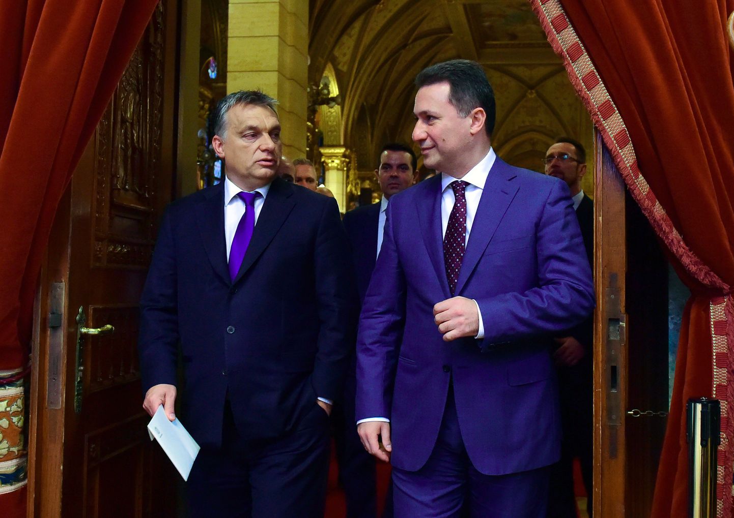 Makedoonia endine peaminister Nikola Gruevski ja Ungari valitsusjuht Viktor Orbán.