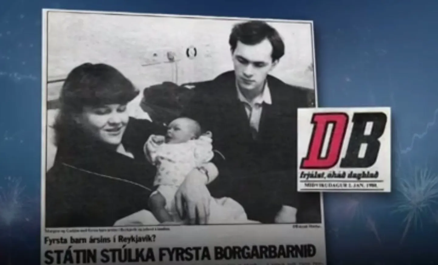 Islandlanna pääses ajaleheesikaanele vartsi pärast sündimist, sest oli 1980 saareriigi esimene uus ilmakodanik.