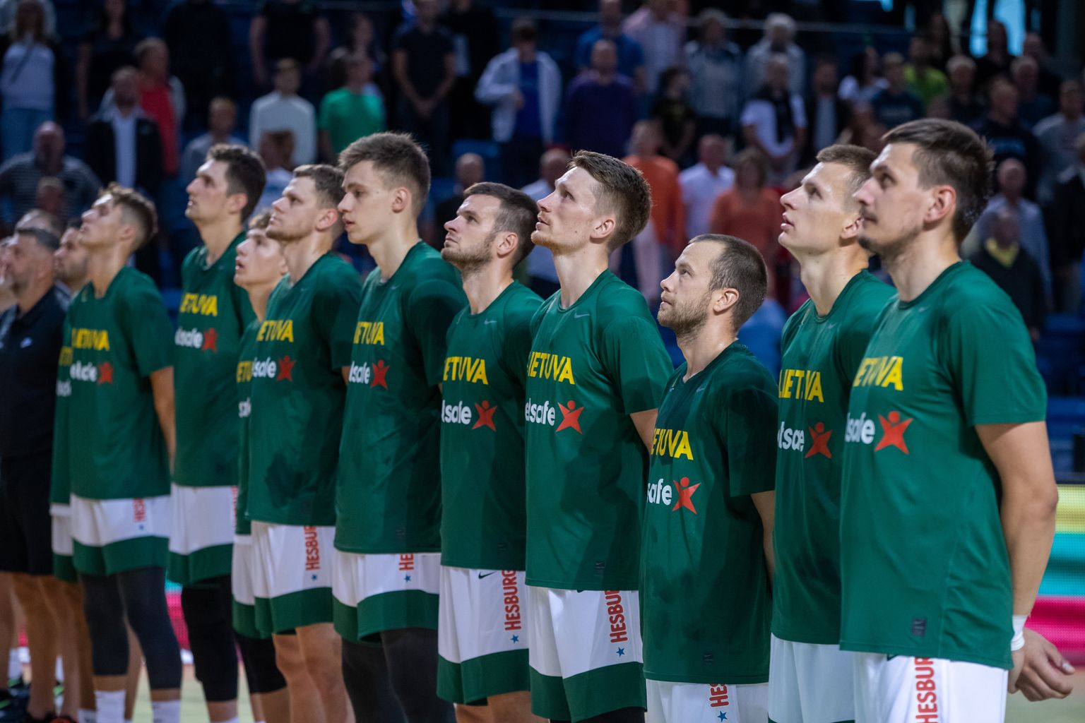 Leedu korvpallikoondis Tallinnas.