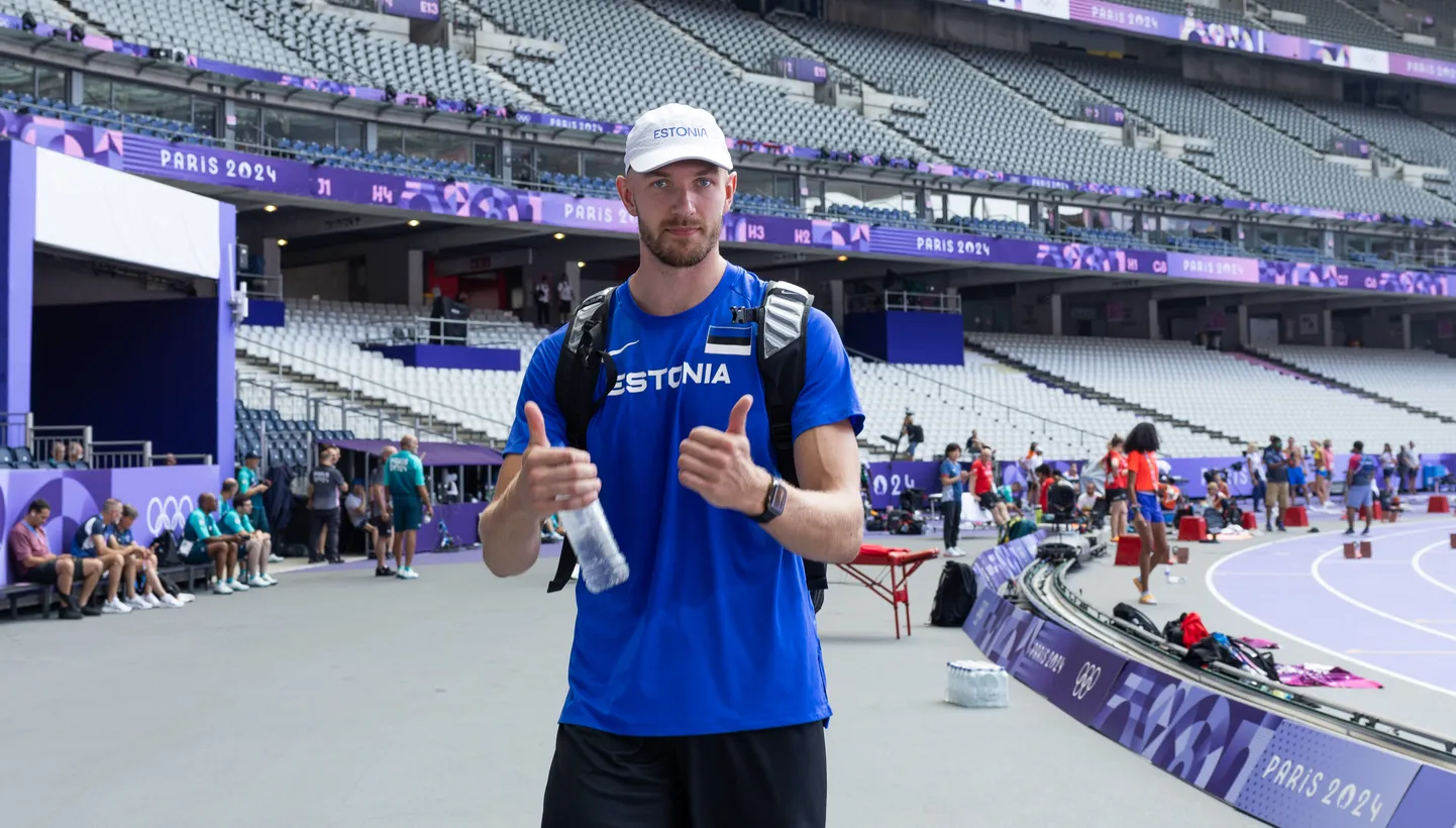 Karel Tilga tutuvas võistlusareeni Stade France'iga.