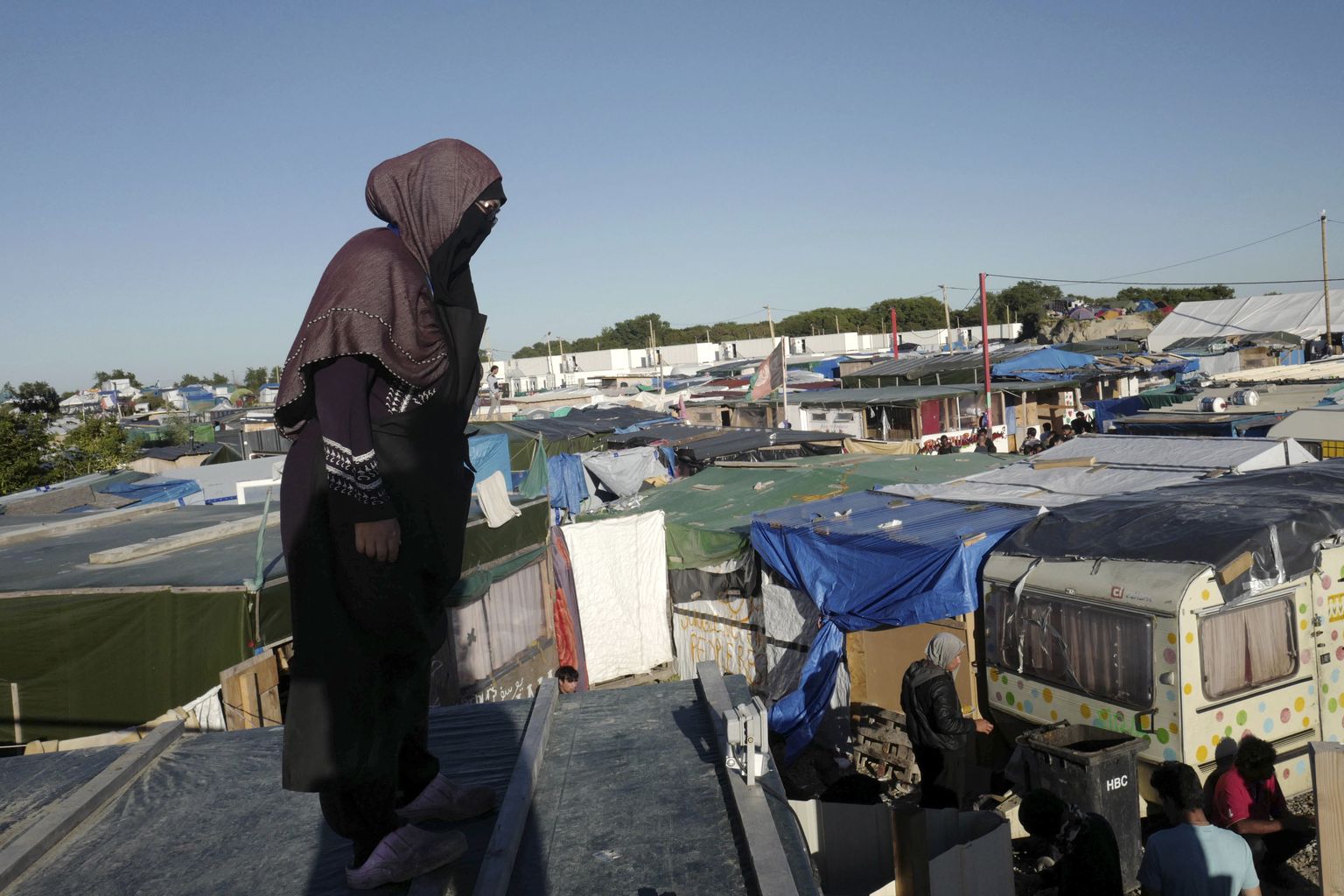 Vaade Calaisi laagrile 23. augustil.
