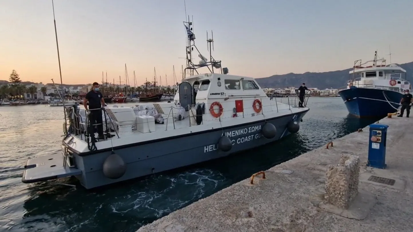 Kreeka rannavalvealused Kardamena sadamas Kosi saarel Dodecanese meres