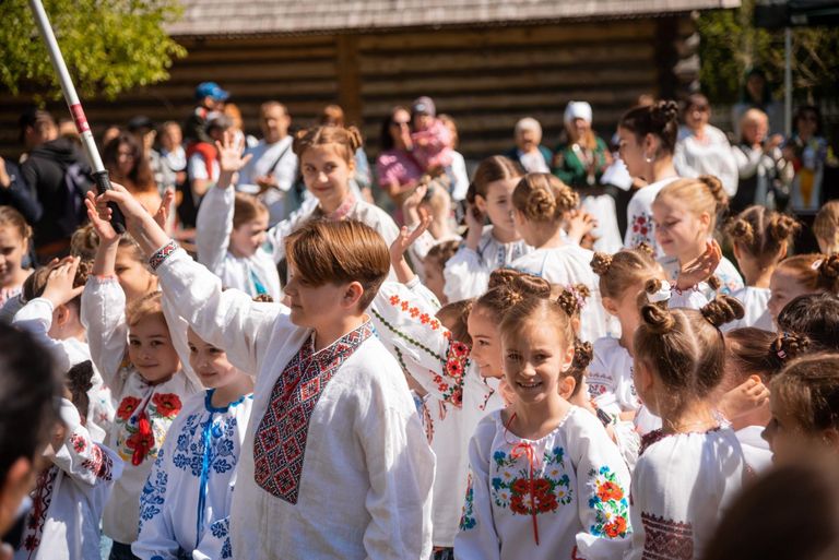 Праздник вышиванки в Эстонском музее под открытым небом.