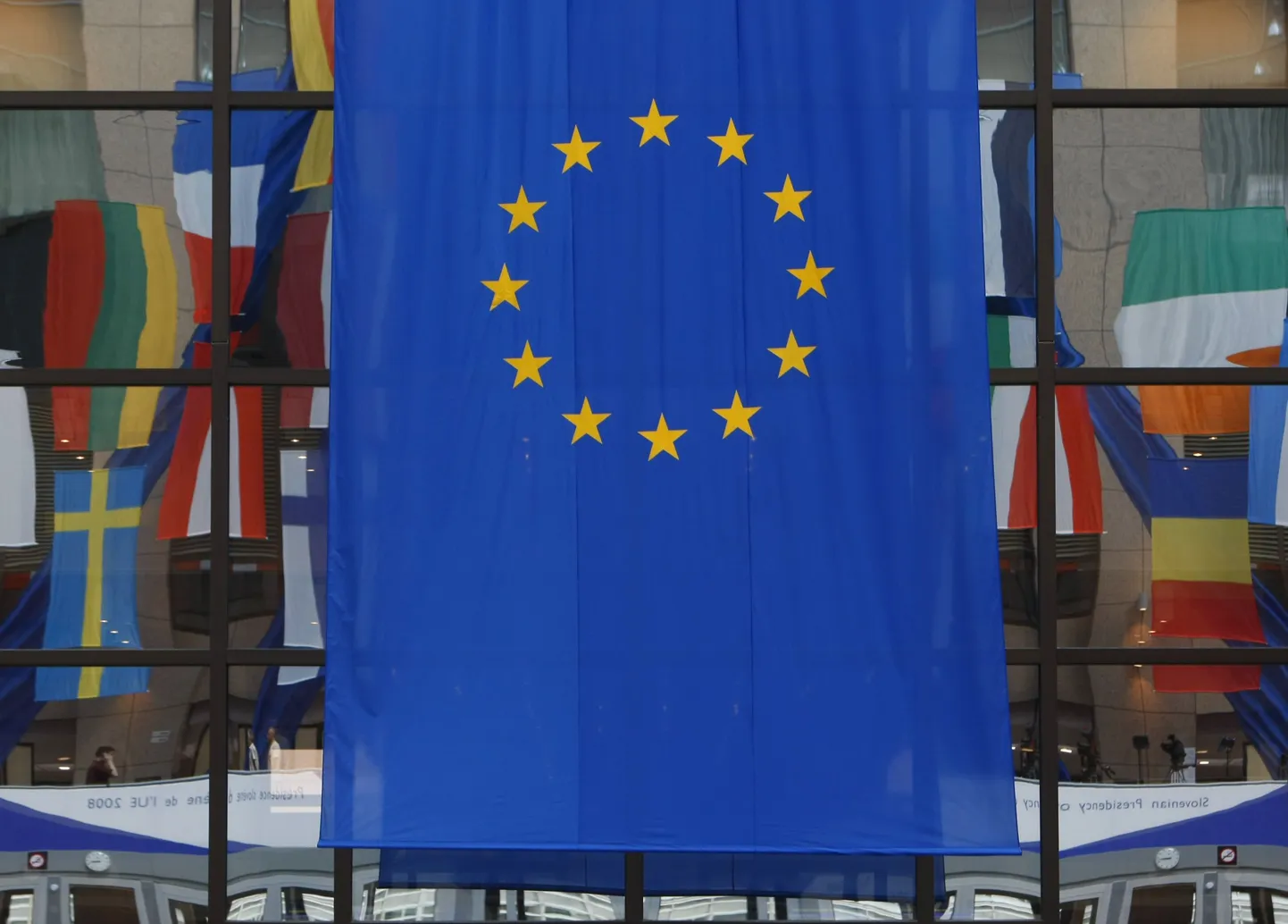 Euroopa Liidu lipud Brüsselis