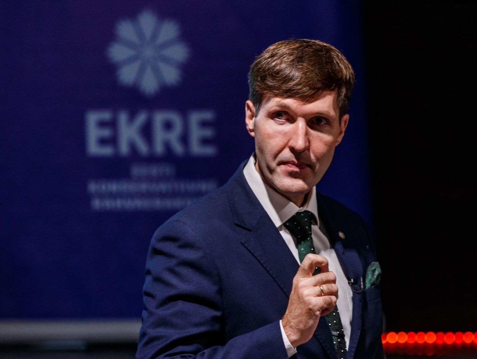 Председатель партии EKRE Мартин Хельме.