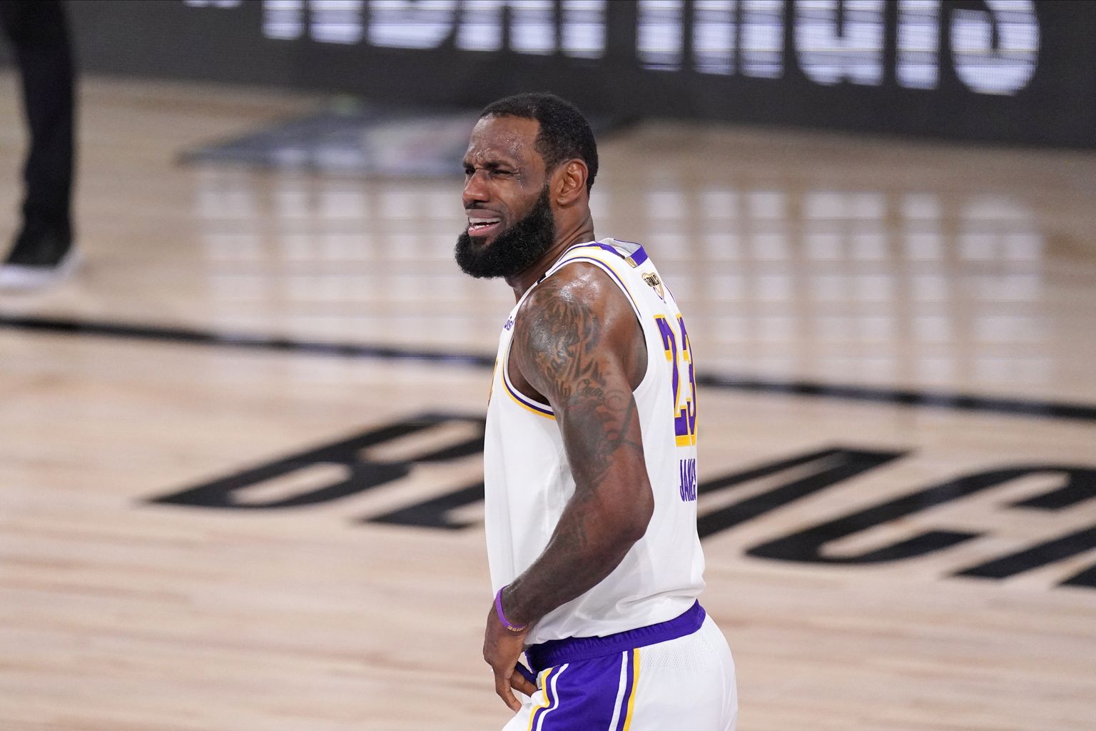 Korvpalliklubi Los Angelese Lakersi superstaar LeBron James.