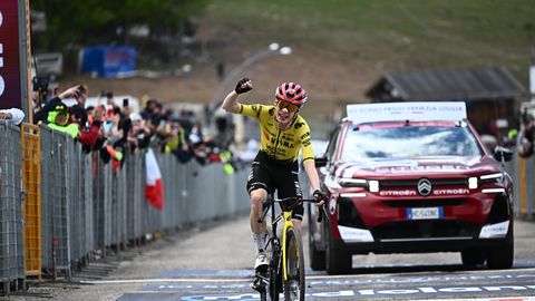 Vingegaard võitis esimest korda Giro etapi