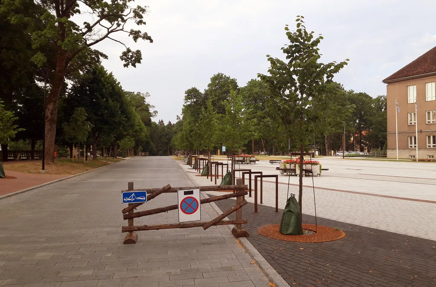 Vabaduse platsi ääres Tasuja puiesteel täna parkida ei saa.