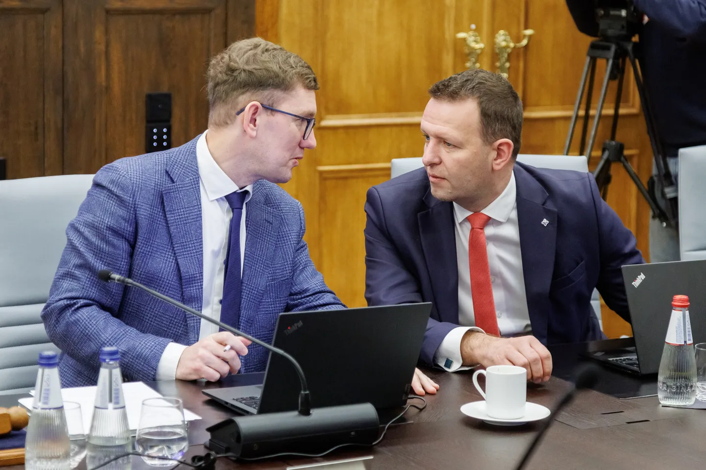 Kristen Michal ja Lauri Läänemets eelmise valitsuse ajal.
