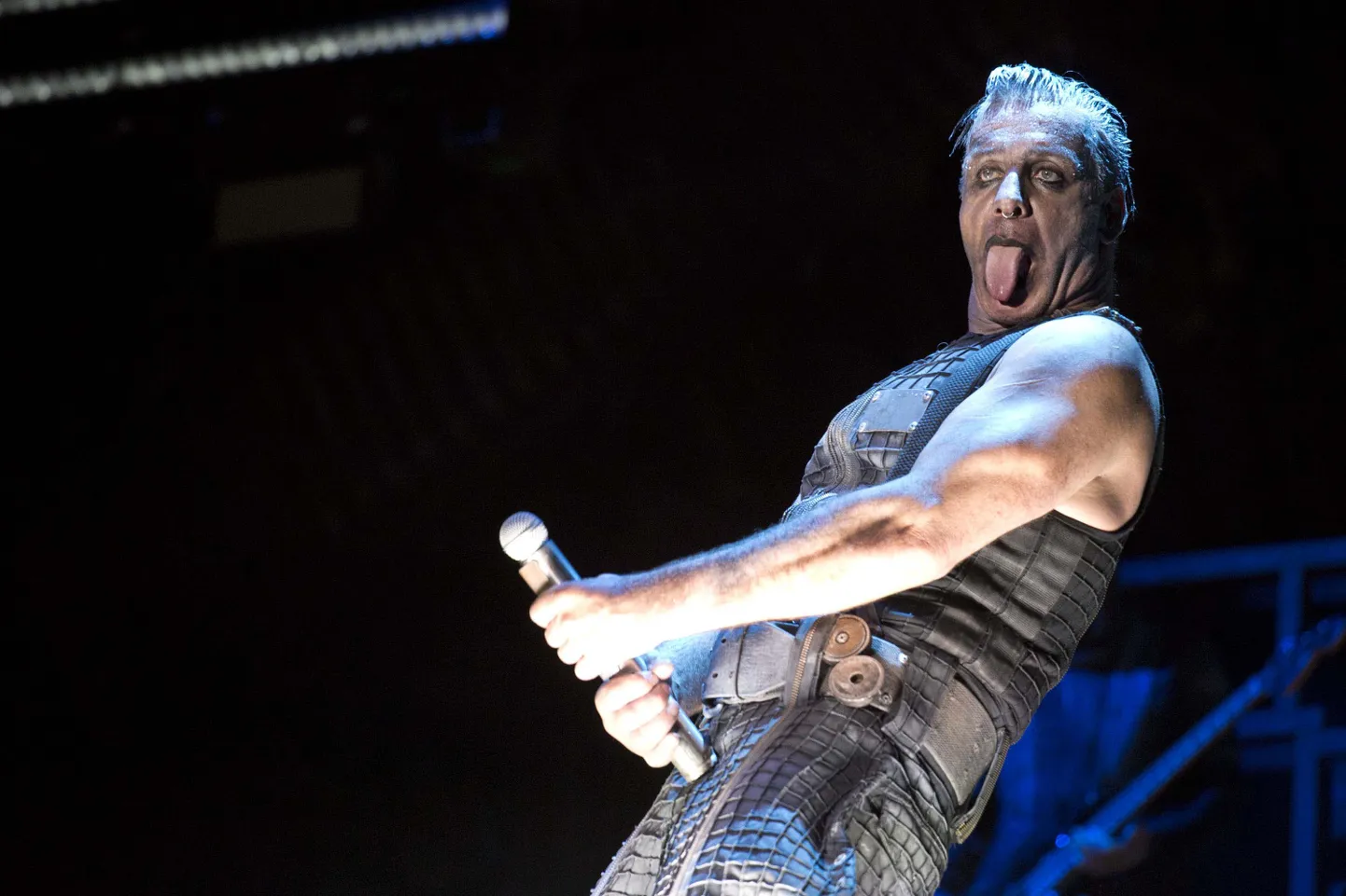 Rammsteini laulja Till Lindemann. Rammstein esines 1. juunil  2019 Hispaanias Barcelonas