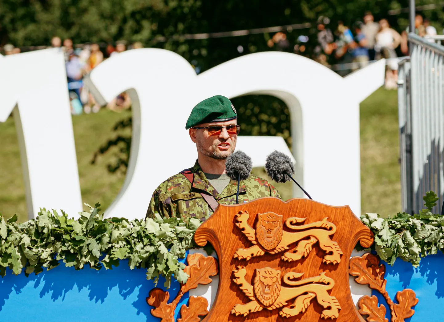 Ильмар Тамм в Нарве на параде Праздника победы: "Где мы находимся? Мы находимся в Нарве, в городе Эстонии. В городе, который на протяжении всей истории был началом и концом нашей борьбы за свободу".