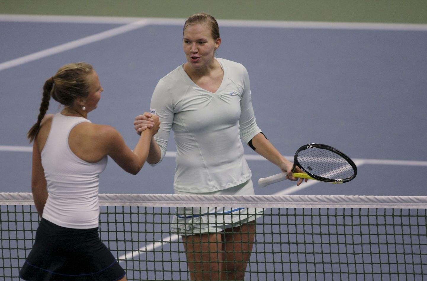 Kaia Kanepi (paremal) ja Anett Kontaveit on kuulunud maailma 30 parema naistennisti sekka - nii kõrgetasemelist duelli Eesti tennis varasemast ei tunne.