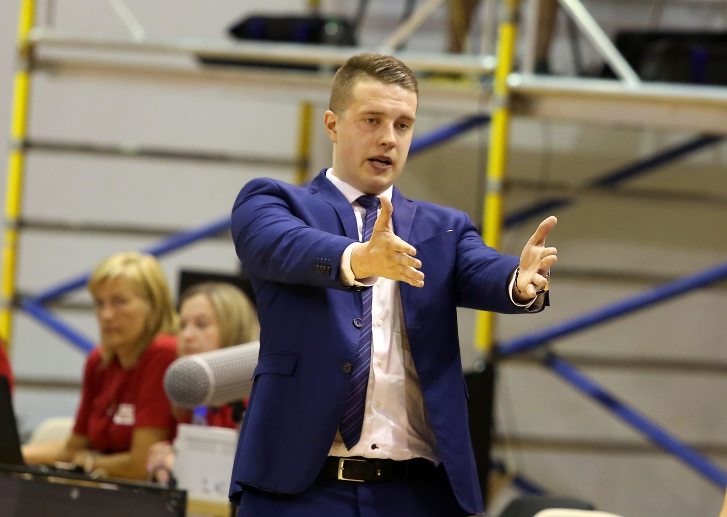 BK "Jūrmala" galvenais treneris Mārtiņš Gulbis.