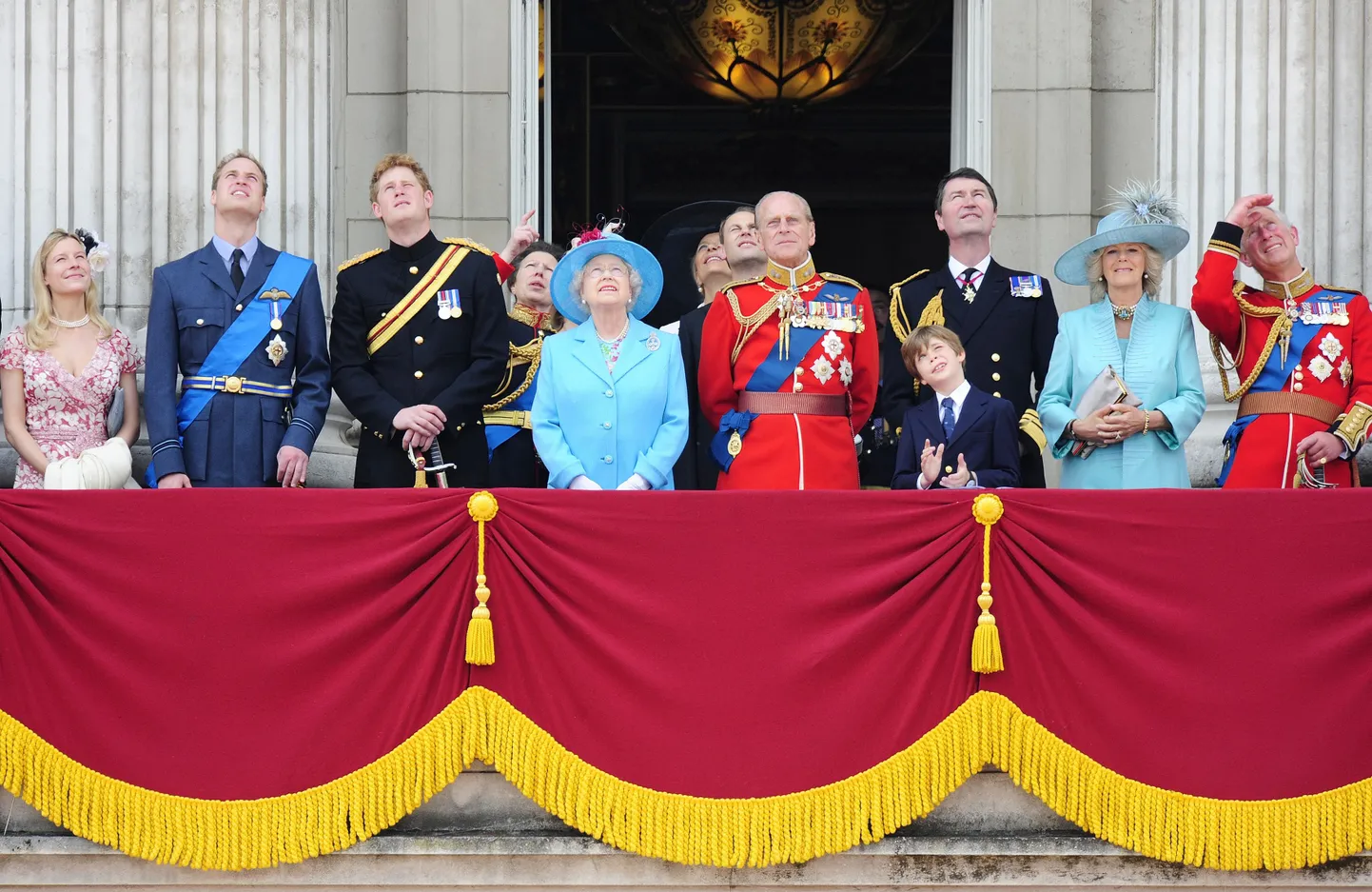Briti kuningapere viimasel kuninganna Elizabethi sünnipäeva tähistamisel 13. juunil.