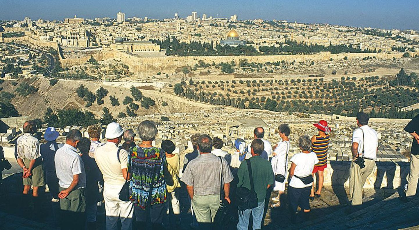 Вид на древний Иерусалим с Масличной горы.