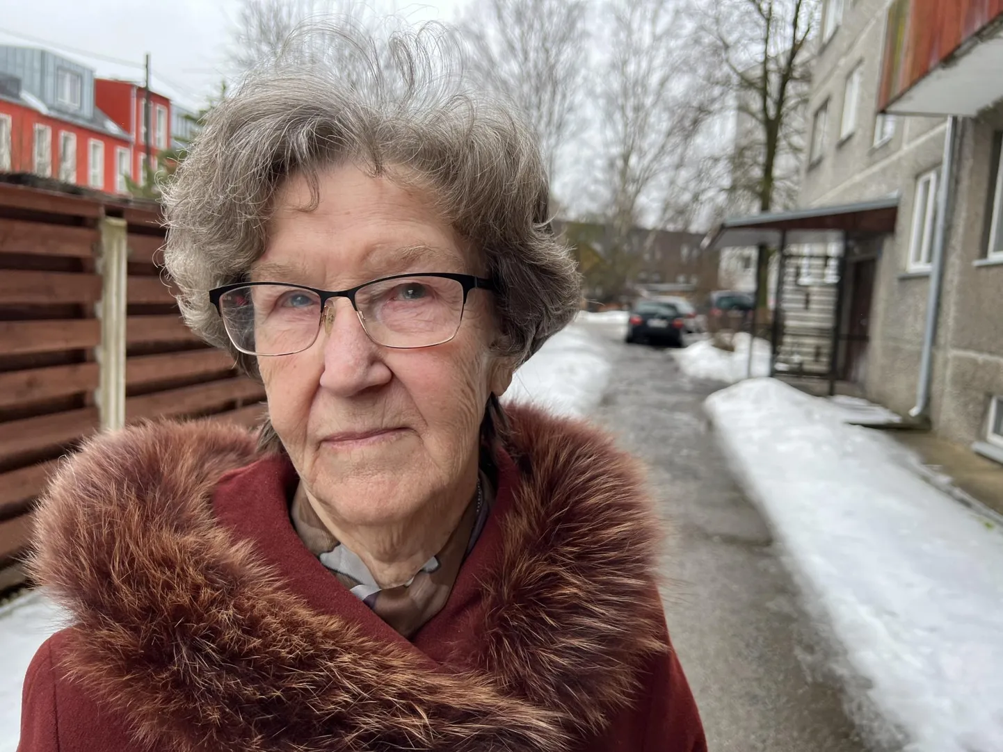 Lilia Tartus oma kodutänaval.