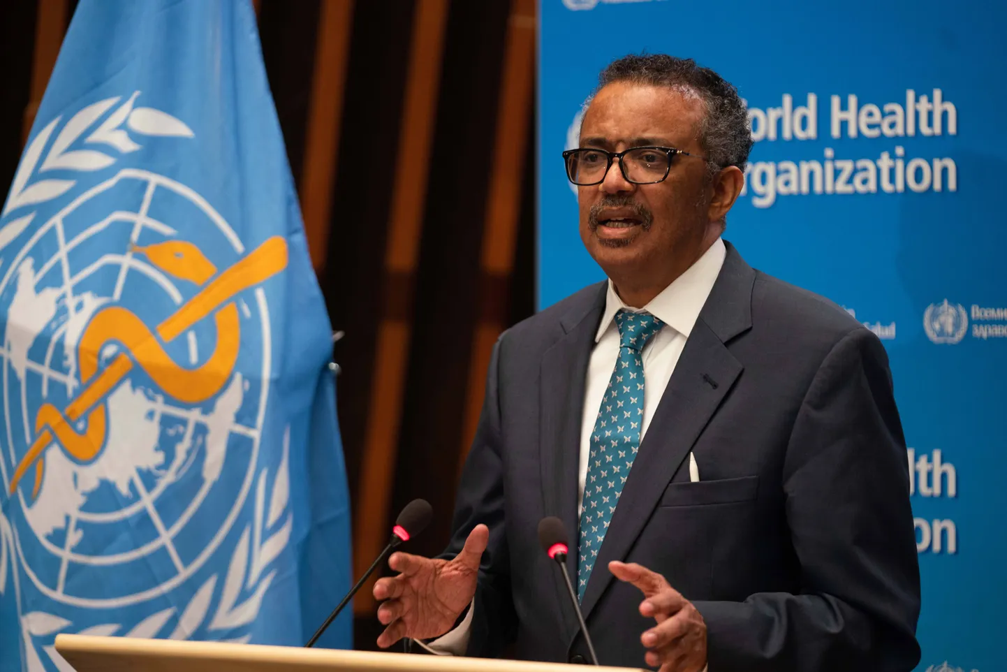 Maailma Terviseorganisatsiooni juht Tedros Adhanom Ghebreyesus.
