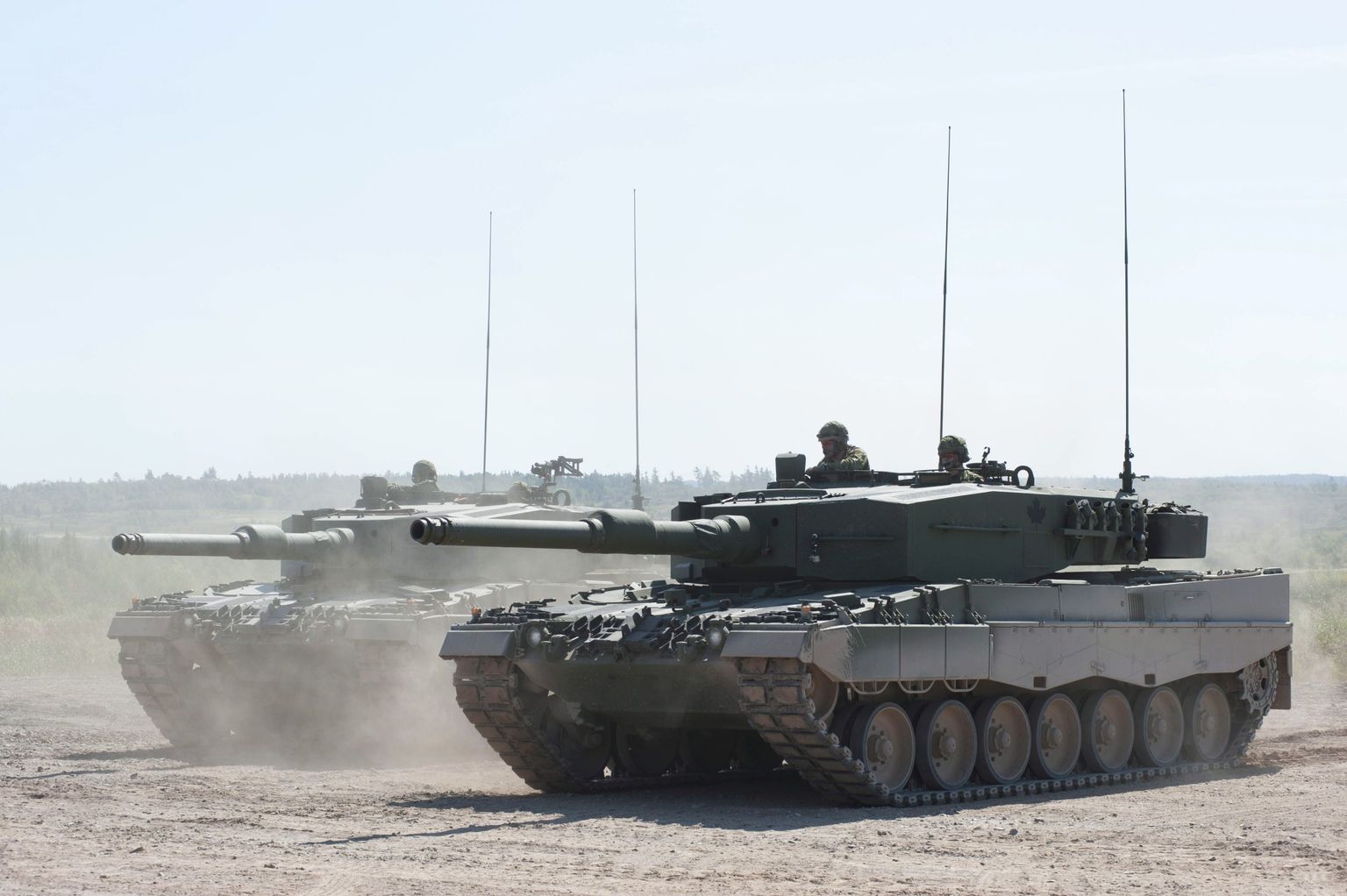 Leopard 2 tankid, mida saadab Ukrainasse Kanada.