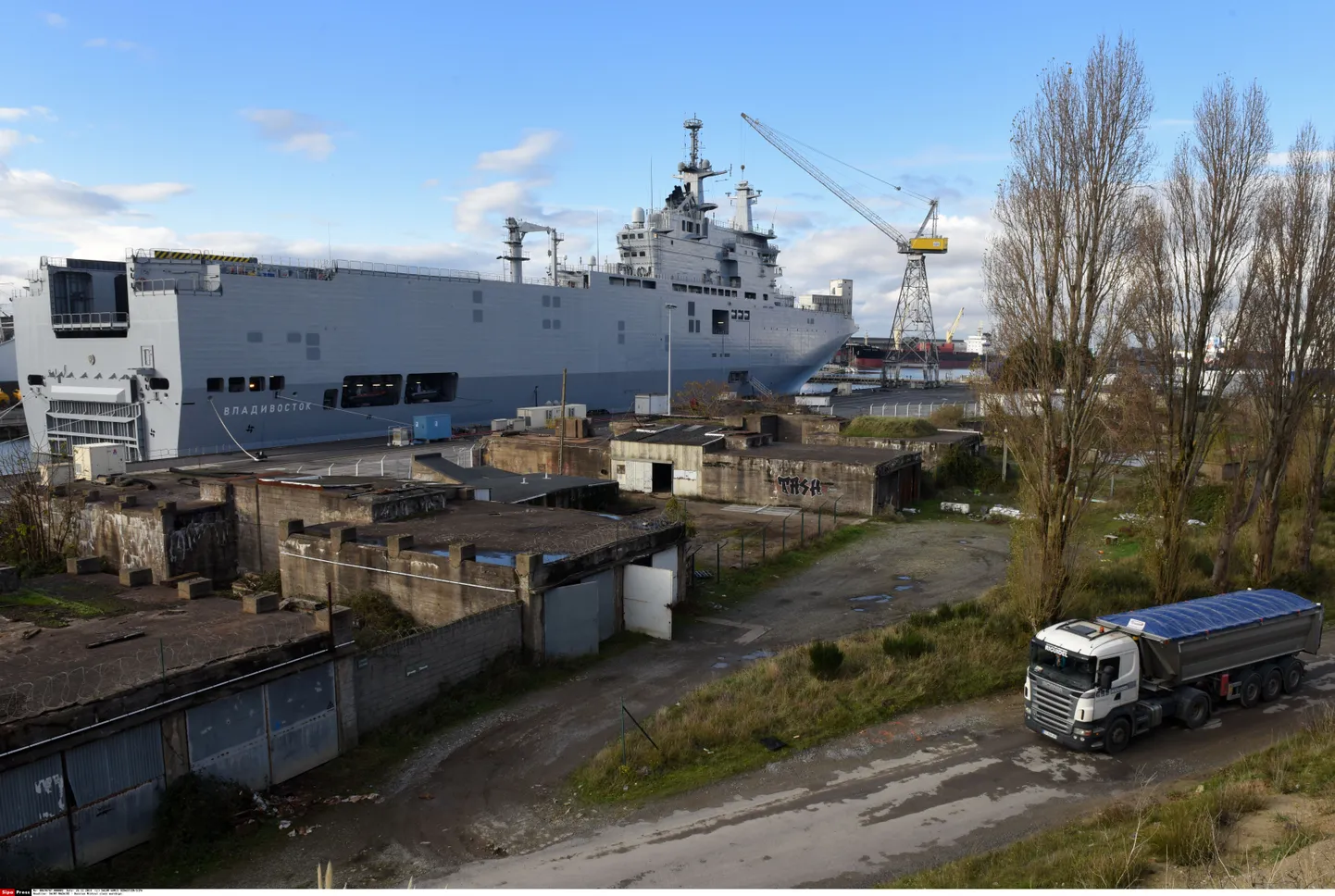 Mistral-tüüpi Vladivostok Prantsusmaal  Saint-Nazaire'i laevatehases.