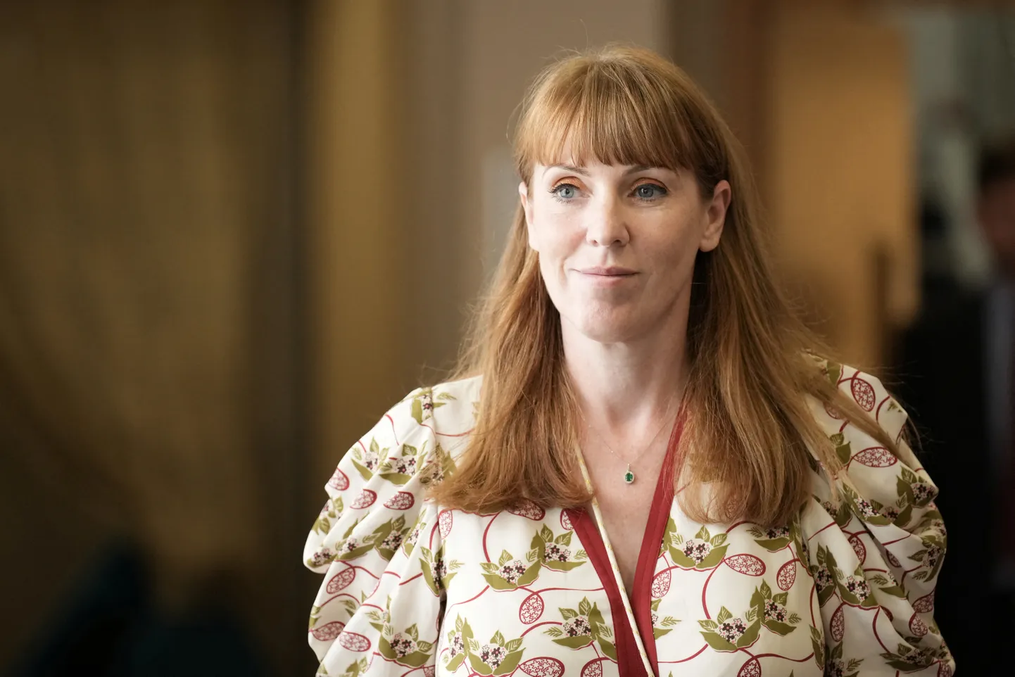 Britain's Deputy Prime Minister Angela Rayner visits a Holiday Inn Express where cleanup efforts are underway from a recent riot, in Rotherham, Britain, August 7, 2024. Christopher Furlong/Pool via REUTERS