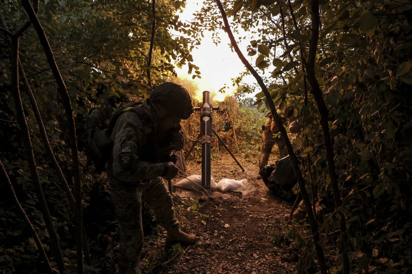 Ukraina sõdurid Donetski oblastis. Foto on illustratiivne.