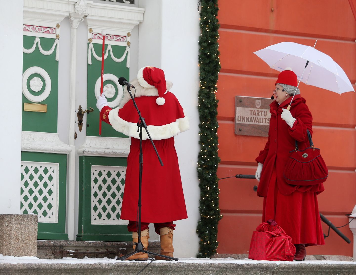 Jõulurahu väljakuulutamine Tartu raeplatsil möödunud aastal.