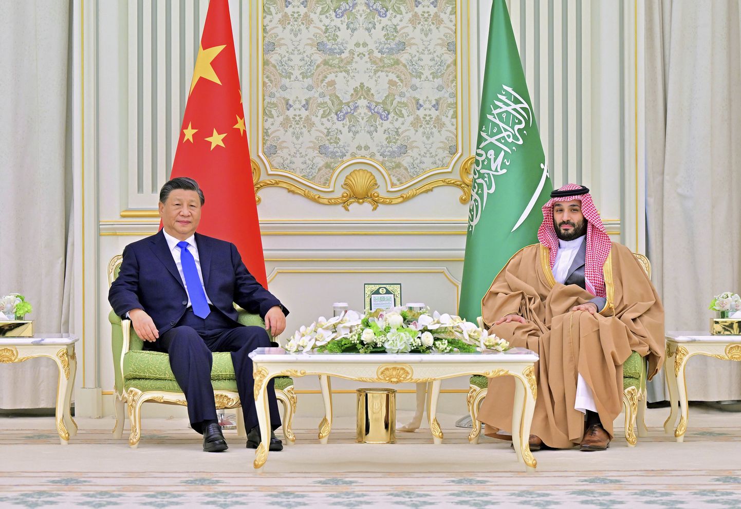 Hiina president Xi Jinping ja Saudi Araabia kroonprints Mohammed bin Salman Ar-Riyāḑis 8. detsembril 2022.