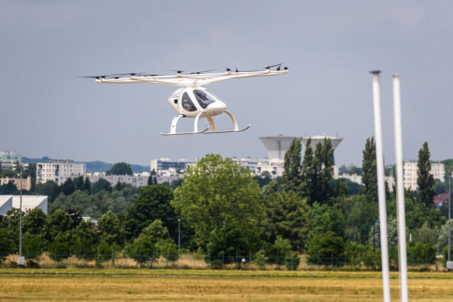 Elektriline õhutakso Volocopter Pariisis. Pilt on illustratiivne