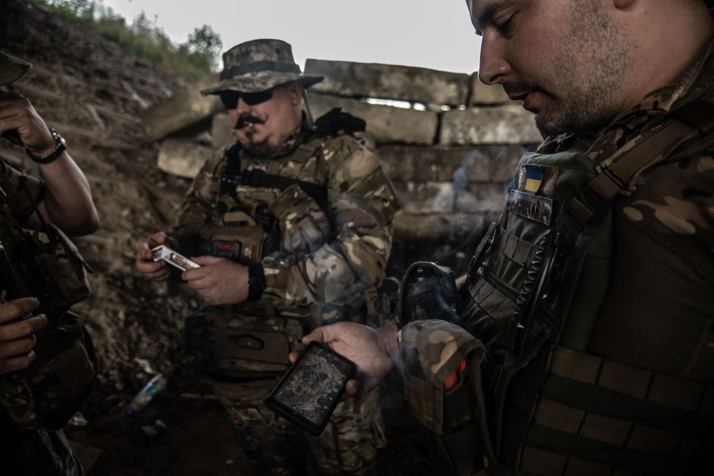 Ukraina sõjaväelased, kes panustavad droonidega seotud operatsioonidesse Hersonis, 26. juulil 2023. a.
