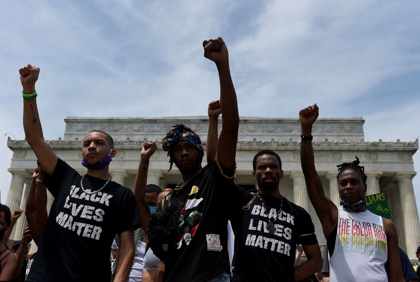 Акция в поддержку движения Black Lives Matter в Вашингтоне.