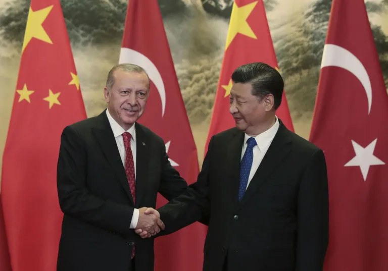 Türgi president Recep Tayyip Erdoğan ja Hiina riigijuht Xi Jinping.