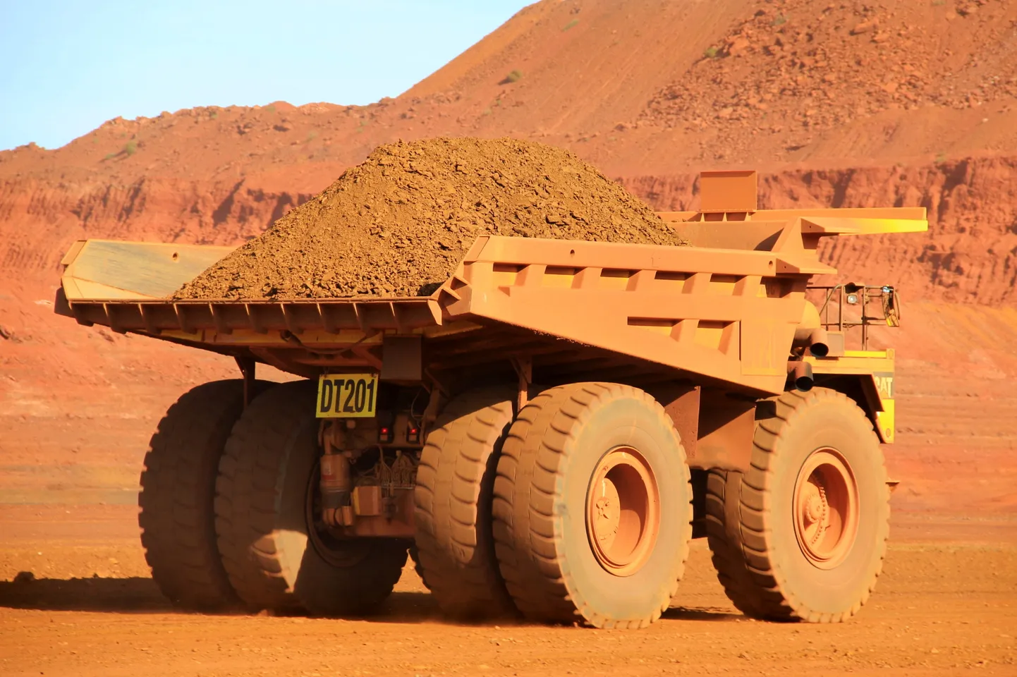 Kallur rauamaagikoormaga Fortescue Metals Cloudbreak'i kaevanduses ligikaudu 250 kilomeetri kaugusel Port Hedlandist Lääne-Austraalias.