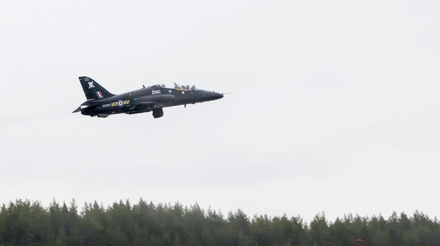 Briti Kuninglike Õhujõudude (RAF) Hawk hävituslennuk
