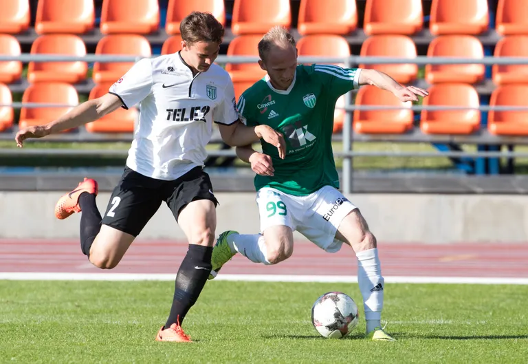 Märten Kuusk (vasakul) on tõusnud FC Flora üheks abikapteniks.