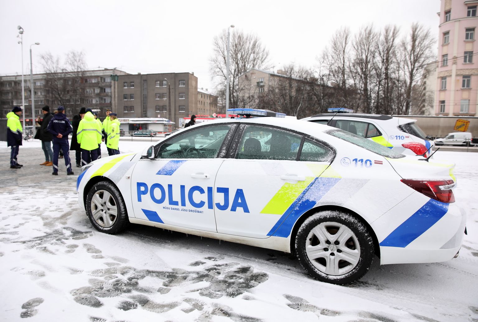 Läti politseiauto.