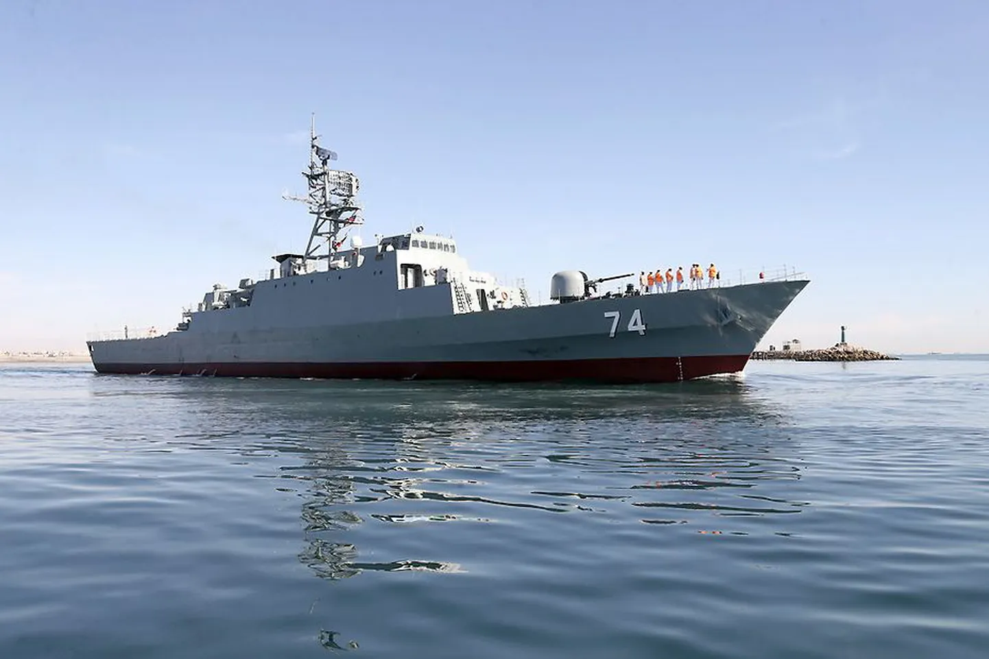 Iraani hävitaja Sahand Bandar Abbasi sadamas 1. detsembril 2018. aastal.