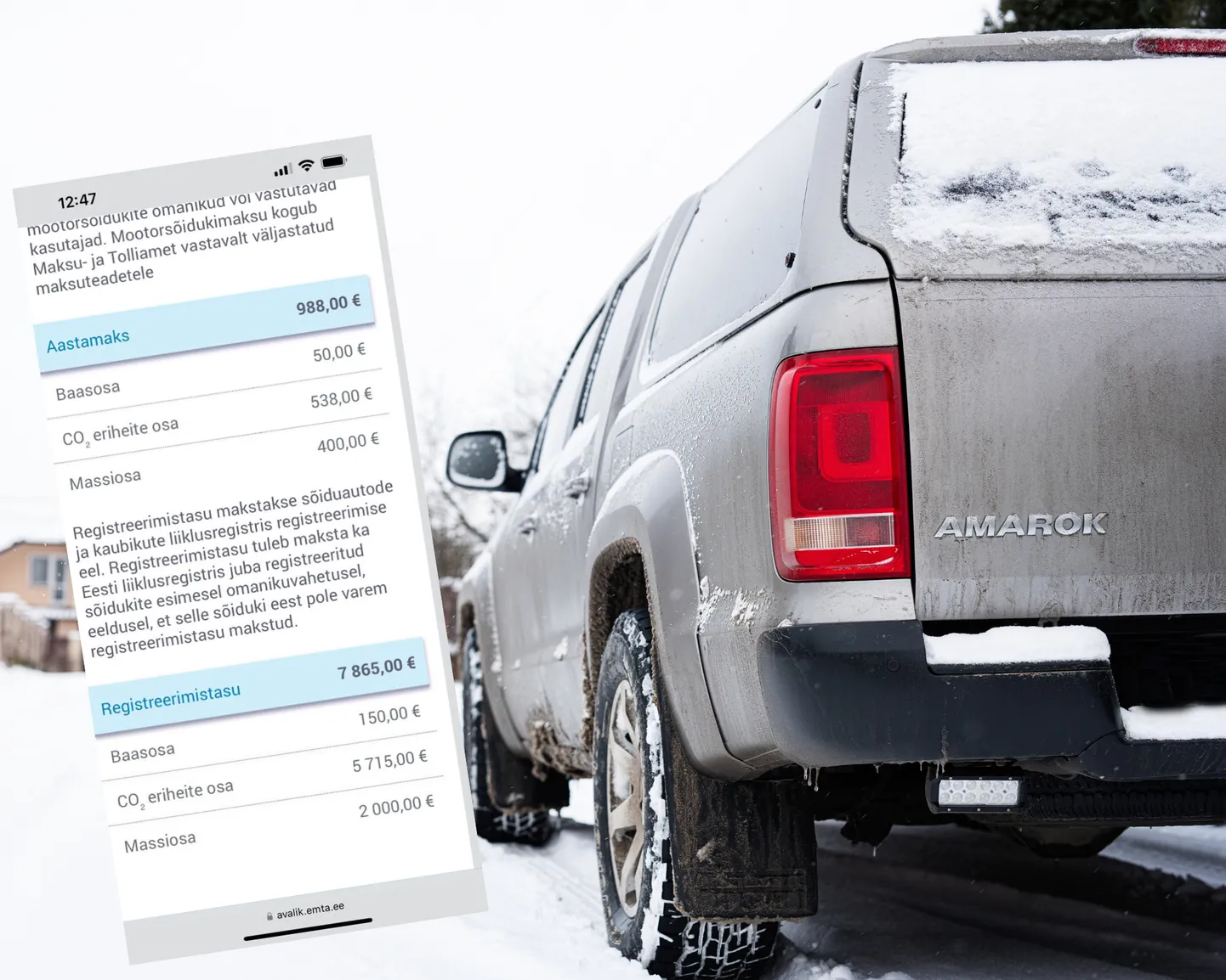 Volkswagen Amarok. Foto on illustratiivne.