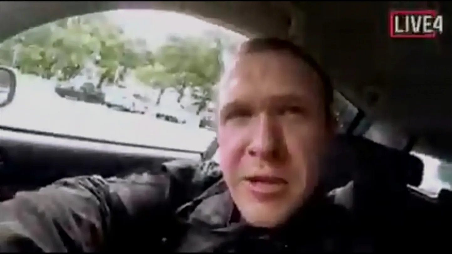 Pildil olev terroriaktis kahtlustatav mees voogedastas rünnakut reaalajas.