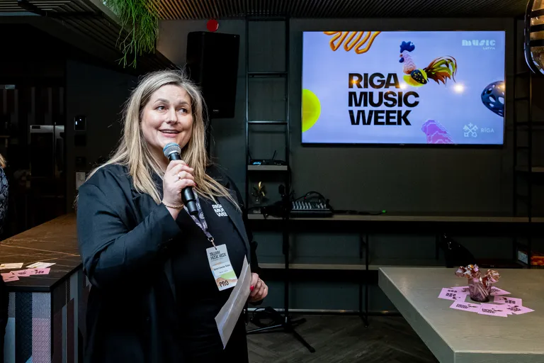 Sestdien, 5. aprīlī Tallinas Mūzikas nedēļā (Tallinn Music Week) rudenī gaidāmā "Rīgas Mūzikas nedēļa" (Riga Music Week) pirmo reizi tika prezentēta starptautiskajiem mūzikas sektora profesionāļiem. Klātesošos uzrunā "Riga Music Week" idejas autore un galvenais virzītājspēks Agnese Cimuška-Rekke.